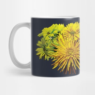 Daisies - Shades of Yellow Daisies and Mums Mug